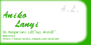 aniko lanyi business card